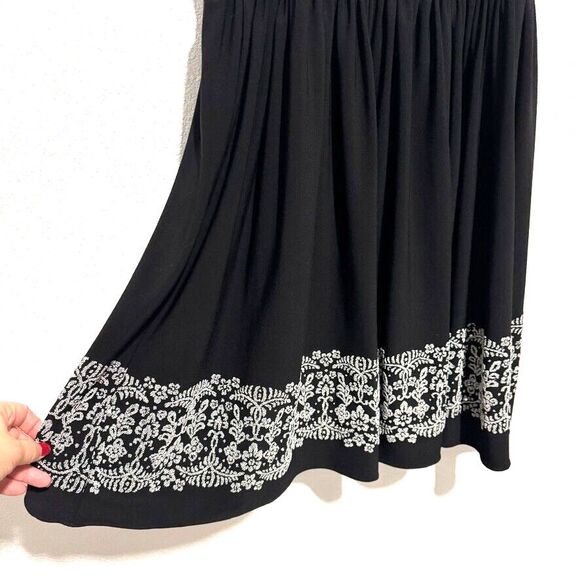 Morgan & Co. Jr. Sz 3/4 Spaghetti Strap Black Silver Glitter Lining Mini Dress - Picture 5 of 15